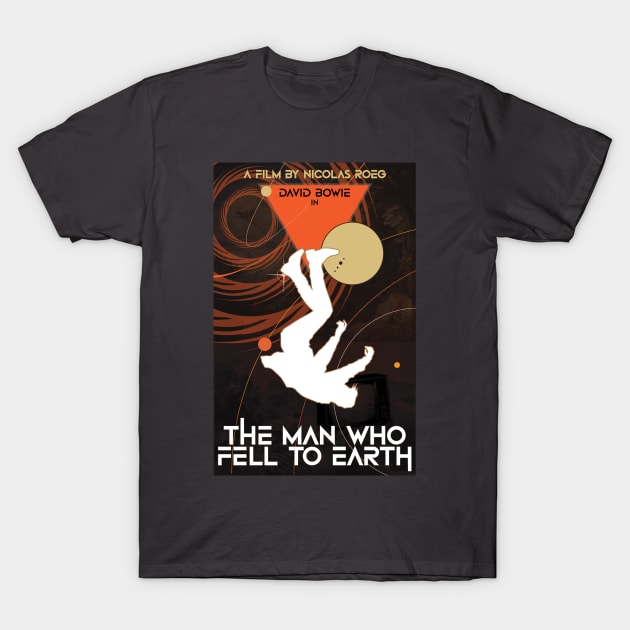 The Man Who Fell To Earth - David Bowie T-Shirt by BBurn_Art
